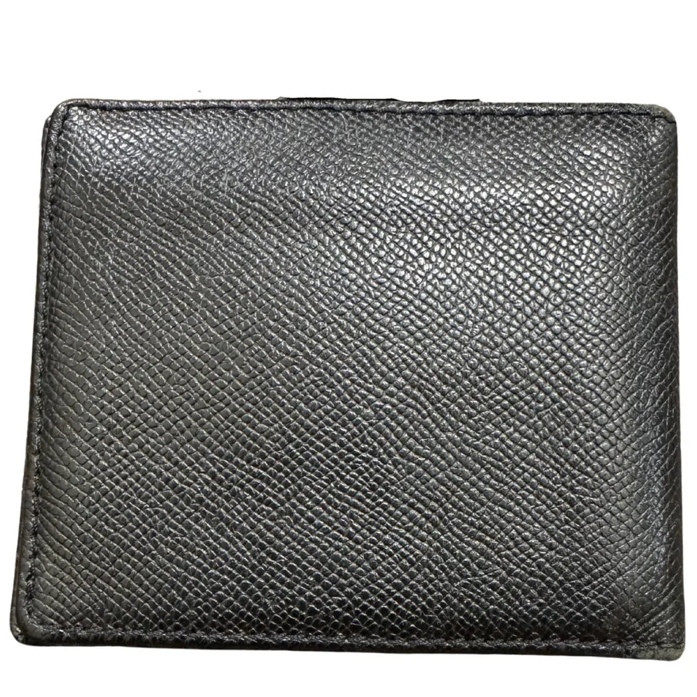BURBERRY BI-FOLD BLACK LEATHER WALLET